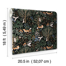 Load image into Gallery viewer, Clara Jean Folklore Forest Peel + Stick Wallpaper
