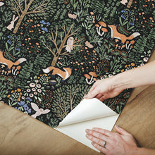 Load image into Gallery viewer, Clara Jean Folklore Forest Peel + Stick Wallpaper
