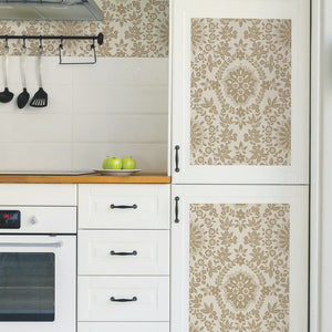 Boho Baroque Damask Peel + Stick Wallpaper