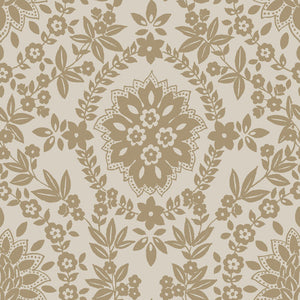 Boho Baroque Damask Peel + Stick Wallpaper