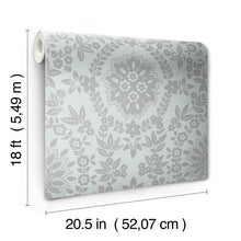 Load image into Gallery viewer, Boho Baroque Damask Peel + Stick Wallpaper
