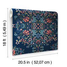 Load image into Gallery viewer, Medallion Floral Peel + Stick Wallpaper
