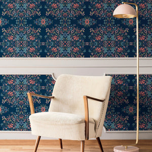 Medallion Floral Peel + Stick Wallpaper