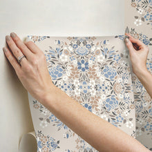 Load image into Gallery viewer, Medallion Floral Peel + Stick Wallpaper
