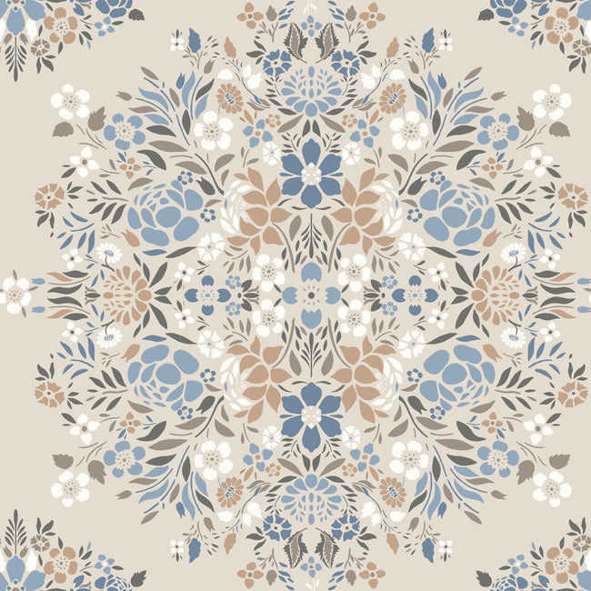 Medallion Floral Peel + Stick Wallpaper