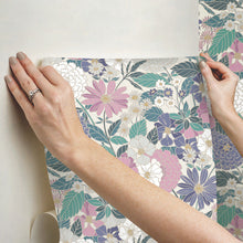 Load image into Gallery viewer, Bohemian Floral Peel + Stick Wallpaper
