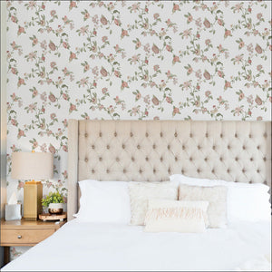 Waverly Graceful Garden Trail Peel + Stick Wallpaper