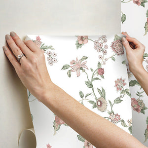 Waverly Graceful Garden Trail Peel + Stick Wallpaper