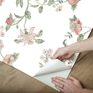 Waverly Graceful Garden Trail Peel + Stick Wallpaper