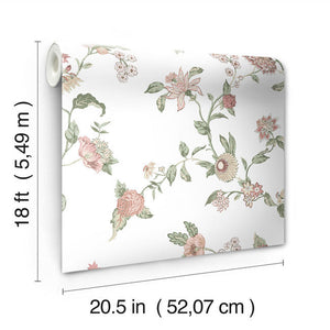 Waverly Graceful Garden Trail Peel + Stick Wallpaper