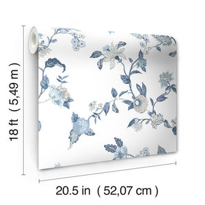 Waverly Graceful Garden Trail Peel + Stick Wallpaper