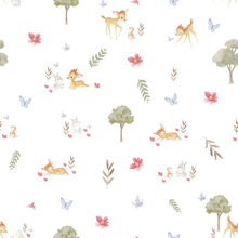 Load image into Gallery viewer, Bambi Watercolor Peel + Stick Wallpaper
