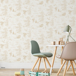 Winnie the Pool Toile Peel + Stick Wallpaper