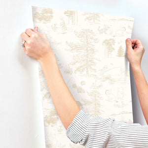 Winnie the Pool Toile Peel + Stick Wallpaper