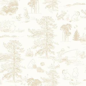 Winnie the Pool Toile Peel + Stick Wallpaper