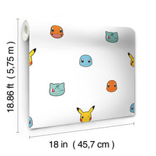 Load image into Gallery viewer, Pokémon Character Faces Peel + Stick Wallpaper
