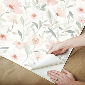 Clara Jean Flower Market Forest Peel + Stick Wallpaper