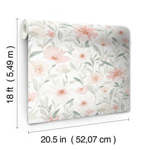 Clara Jean Flower Market Forest Peel + Stick Wallpaper