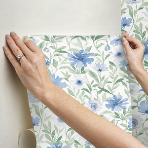 Clara Jean Flower Market Forest Peel + Stick Wallpaper