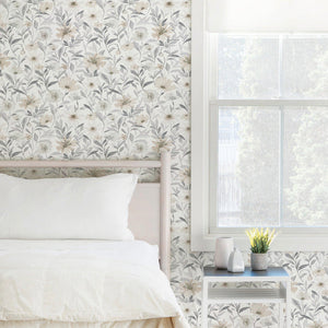 Clara Jean Flower Market Forest Peel + Stick Wallpaper