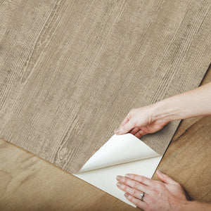 Dimensional Natural Wood Peel + Stick Wallpaper