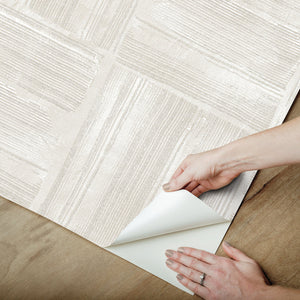 Dimensional Square Plaster Peel + Stick Wallpaper