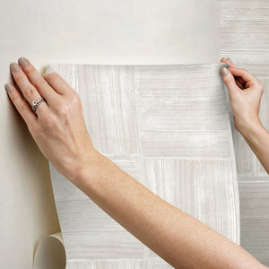 Dimensional Square Plaster Peel + Stick Wallpaper