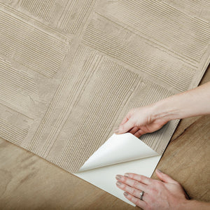 Dimensional Square Plaster Peel + Stick Wallpaper