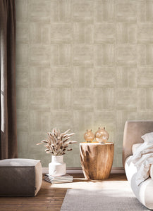 Dimensional Square Plaster Peel + Stick Wallpaper