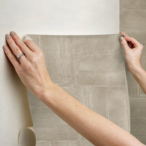 Dimensional Square Plaster Peel + Stick Wallpaper