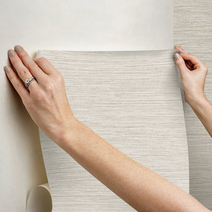 Dimensional Grasscloth Peel + Stick Wallpaper