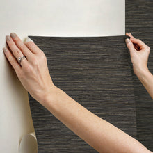 Load image into Gallery viewer, Dimensional Grasscloth Peel + Stick Wallpaper
