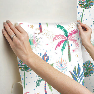 EttaVee Nuit Tropicale Peel + Stick Wallpaper