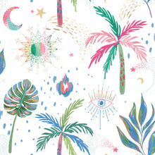 Load image into Gallery viewer, EttaVee Nuit Tropicale Peel + Stick Wallpaper
