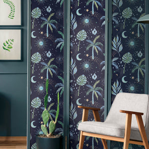 EttaVee Nuit Tropicale Peel + Stick Wallpaper