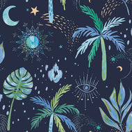 EttaVee Nuit Tropicale Peel + Stick Wallpaper