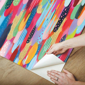 EttaVee Brushstroke Peel + Stick Wallpaper