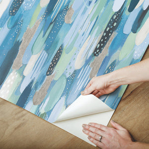 EttaVee Brushstroke Peel + Stick Wallpaper