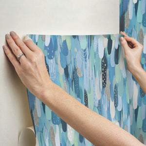 EttaVee Brushstroke Peel + Stick Wallpaper