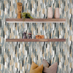 EttaVee Brushstroke Peel + Stick Wallpaper