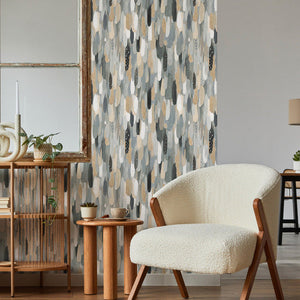 EttaVee Brushstroke Peel + Stick Wallpaper