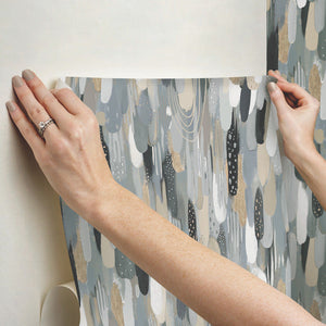 EttaVee Brushstroke Peel + Stick Wallpaper