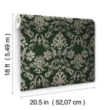 Load image into Gallery viewer, Blooming Damask Peel + Stick Wallpaper
