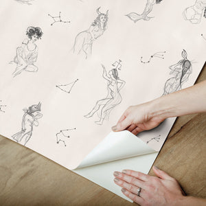 Mr. Kate Luna Zodiac Toile Peel + Stick Wallpaper