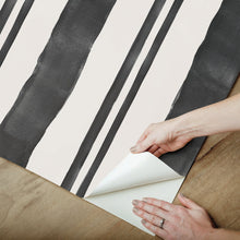 Load image into Gallery viewer, Mr. Kate Winston Watercolor Stripe Peel + Stick Wallpaper
