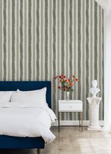 Load image into Gallery viewer, Mr. Kate Winston Watercolor Stripe Peel + Stick Wallpaper
