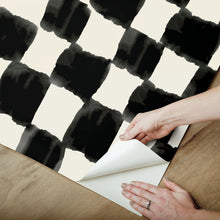 Load image into Gallery viewer, Mr. Kate Tess Watercolor Checker Peel + Stick Wallpaper
