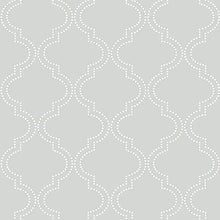 Load image into Gallery viewer, Dotted Quatrefoil Peel + Stick Wallpaper
