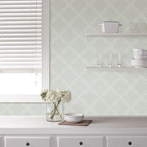 Dotted Quatrefoil Peel + Stick Wallpaper