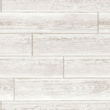 Load image into Gallery viewer, Whitewashed Wood Planks Peel + Stick Wallpaper
